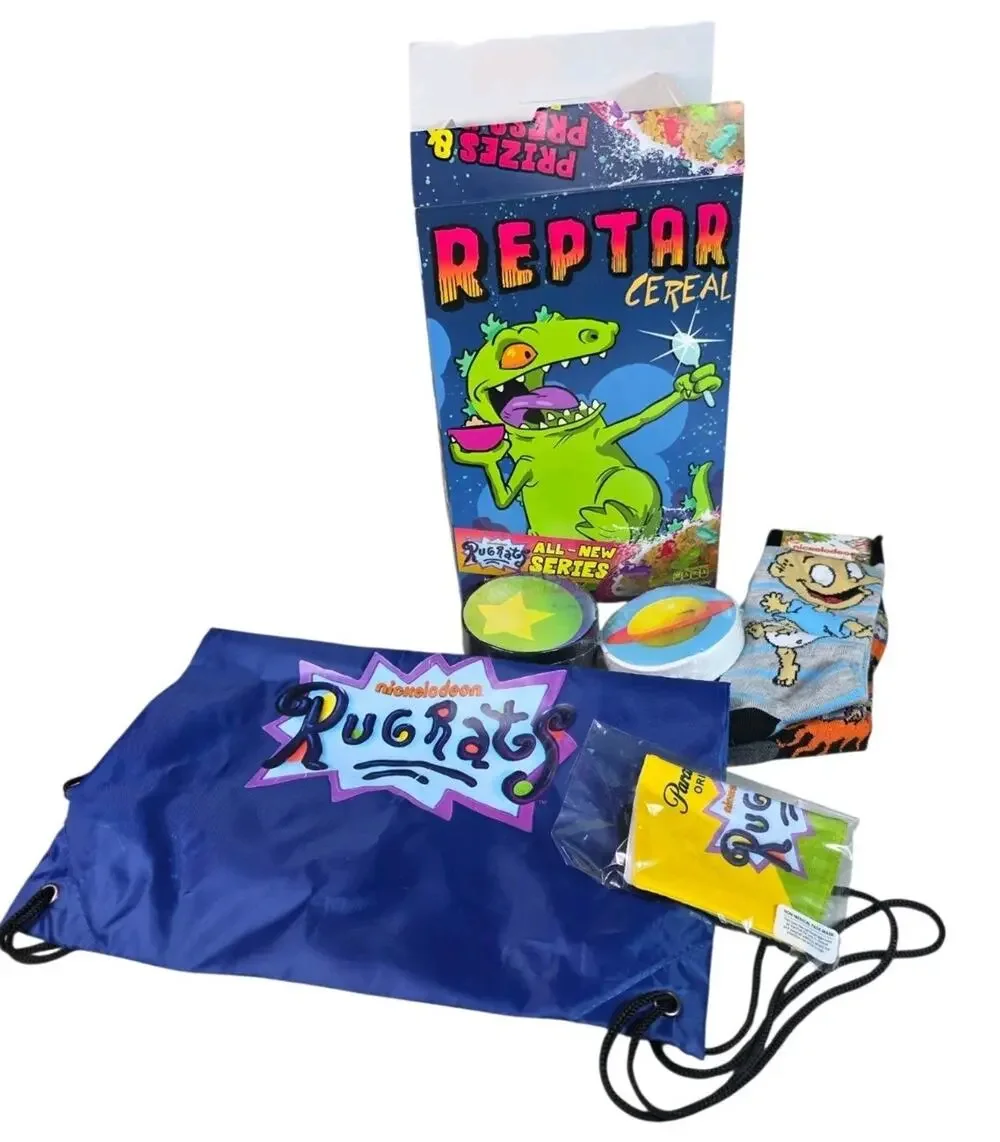 Nickelodeon Rugrats Reptar Cereal Box Promo opened Limited Edition